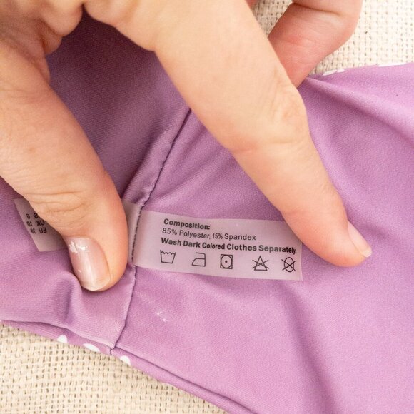 Zaful Lavender Floral Bikini Top Medium US 6 UK 10 EU 38 Swimwear - Picture 4 of 4